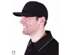 Richardson Pulse Performance Flexfit Base Umpire Cap - 6 Stitch -Umpattire 643 Richardson Pulse Performance FlexFit Umpire Cap 6 Stitch Worn Side View