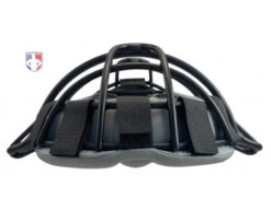 Wilson MLB Black Dyna-Lite Aluminum Umpire Mask With Black And Grey Wrap Around 11 Wilson MLB Black Dyna-Lite Aluminum Umpire Mask With Black And Grey Wrap Around -Umpattire A3009 AL BK BK GY Wilson MLB Black Dyna Lite Aluminum Umpire Mask with Black and Grey Wrap Around flat top