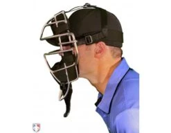 Wilson MLB 4" Umpire Throat Guard -Umpattire A3902 Wilson MLB 4 Throat Guard Side View