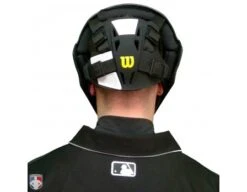 Wilson MLB Pro Stock Titanium Umpire Helmet -Umpattire A5800 Wilson Pro Stock Titanium Umpire Helmet Worn Back View
