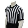 Smitty Performance Mesh V-Neck Referee Shirt With Side Panels 2 Smitty Performance Mesh V-Neck Referee Shirt With Side Panels -Umpattire BK 209 SMITTY ELITE PERFORMANCE INTERLOCK V NECK REFEREE SHIRT WITH SIDE PANELS ANGLED Front View 1