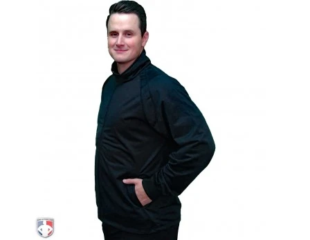 Smitty Track Style Basketball / Wrestling Referee Jacket - Black 4 Smitty Track Style Basketball / Wrestling Referee Jacket - Black - Image 2