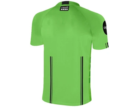 Capelli Sport Men's Official 1/4 Zip Soccer Referee Shirt - Green And Black 4 Capelli Sport Men's Official 1/4 Zip Soccer Referee Shirt - Green And Black - Image 2