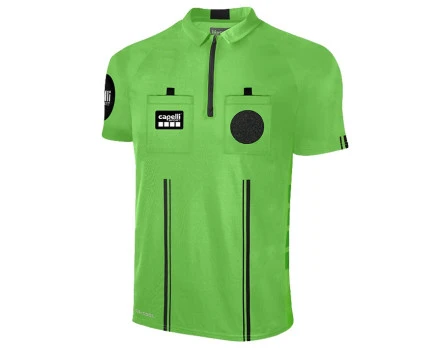 Capelli Sport Men's Official 1/4 Zip Soccer Referee Shirt - Green And Black 3 Capelli Sport Men's Official 1/4 Zip Soccer Referee Shirt - Green And Black