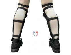 Champro Pro-Plus Triple Knee Umpire Shin Guards 9 Champro Pro-Plus Triple Knee Umpire Shin Guards -Umpattire CG3 Champro Pro Plus Triple Knee Umpire Shin Guards Worn Back View