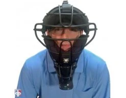 Champro Vented 4 1/2" Umpire Throat Guard -Umpattire CM TG 45 Worn Front