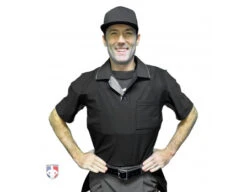 Champro Pro-Plus Umpire Chest Protector -Umpattire CP135 Champro Pro Plus Umpire Chest Protector front worn shirt