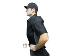 Champro Pro-Plus Umpire Chest Protector -Umpattire CP135 Champro Pro Plus Umpire Chest Protector worn shirt profile