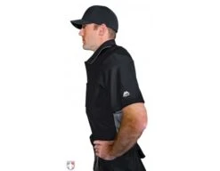 All-Star Internal Shell Umpire Chest Protector 13 All-Star Internal Shell Umpire Chest Protector -Umpattire CPU26 All Star Internal Shell Umpire Chest Protector Worn Side View with Shirt