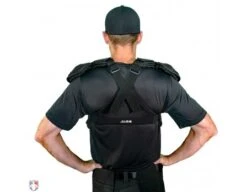 All-Star Cobalt Umpire Chest Protector -Umpattire CPU5000 All Star Cobalt Umpire Chest Protector Worn Back View 1