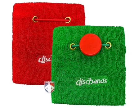 Discbands Wrestling Officials Alternate Choice Red And Green Wristbands 3 Discbands Wrestling Officials Alternate Choice Red And Green Wristbands