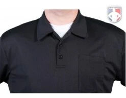 Smitty Vertical Stripe Umpire Shirt - Black 15 Smitty Vertical Stripe Umpire Shirt - Black -Umpattire Eric BB310SSBlack Collar