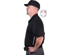 Smitty Vertical Stripe Umpire Shirt - Black 12 Smitty Vertical Stripe Umpire Shirt - Black -Umpattire Eric BB310SSBlack Left edited 1