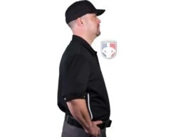 Smitty Vertical Stripe Umpire Shirt - Black 14 Smitty Vertical Stripe Umpire Shirt - Black -Umpattire Eric BB310SSBlack Right