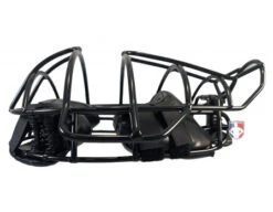 Force3 Defender Umpire Mask -Umpattire F3 DEF BK BK Force3 Defender Umpire Mask with Black flat side