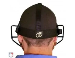Force3 Defender Umpire Mask With Tan -Umpattire F3 DEF BK TN Force3 Defender Umpire Mask with Tan Worn Back Harness View
