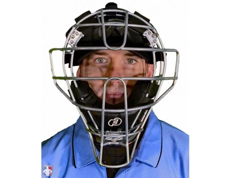 Force3 Silver Defender Umpire Mask With Black 7 Force3 Silver Defender Umpire Mask With Black - Image 5