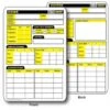 RefSmart Double Sided Football Referee Reusable Information Card