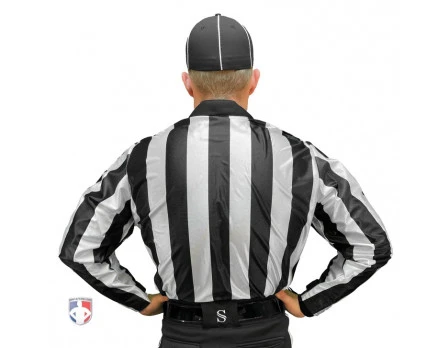 Smitty 2" Stripe Water Resistant Football Referee Shirt 4 Smitty 2" Stripe Water Resistant Football Referee Shirt - Image 2
