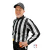 Smitty 2" Stripe Water Resistant Football Referee Shirt -Umpattire FB126 Smitty 2 Stripe Water Resistant Football Referee Shirt default 1
