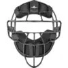 All-Star Black Magnesium Umpire Mask With Black LUC 2 All-Star Black Magnesium Umpire Mask With Black LUC -Umpattire FM4000MAG UMP BK BK Front Low