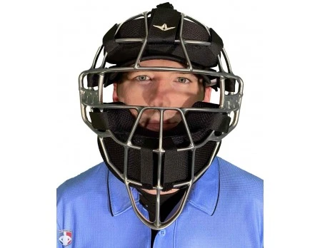All-Star Silver Magnesium Umpire Mask With Black LUC 7 All-Star Silver Magnesium Umpire Mask With Black LUC - Image 5