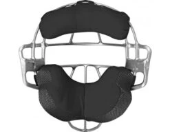All-Star Silver Magnesium Umpire Mask With Black LUC 11 All-Star Silver Magnesium Umpire Mask With Black LUC -Umpattire FM4000MAG Back BK