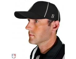 Smitty Performance Flex Fit Referee Cap -Umpattire HT110 Smitty Performance Flex Fit Referee Cap Worn Front View
