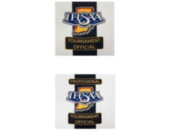 Indiana (IHSAA) 2 1/4" Stripe Foul Weather Football Referee Shirt -Umpattire Indiana IHSAA Logos 1