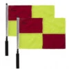 Champion Soccer Flags Set - Checkered Yellow & Red 2 Champion Soccer Flags Set - Checkered Yellow & Red -Umpattire LF2 Champion Soccer Flags Set Checkered Yellow Red