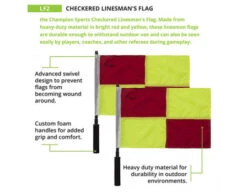 Champion Soccer Flags Set - Checkered Yellow & Red 8 Champion Soccer Flags Set - Checkered Yellow & Red -Umpattire LF2 Champion Soccer Flags Set Checkered Yellow Red explained