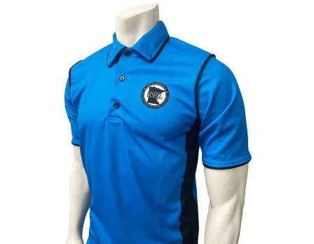 Minnesota (MSHSL) Men's Short Sleeve Swimming / Volleyball Referee Shirt - Bright Blue 3 Minnesota (MSHSL) Men's Short Sleeve Swimming / Volleyball Referee Shirt - Bright Blue