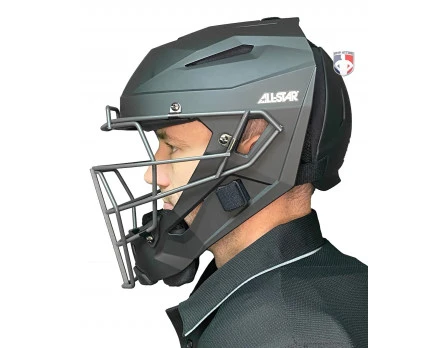 All-Star Matte Black MVP5 Umpire Helmet 6 All-Star Matte Black MVP5 Umpire Helmet - Image 4