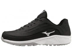 Umpattire -Umpattire MZ AB3L BW Mizuno Ambition 3 All Surface Black White Low Cut Shoes side 2