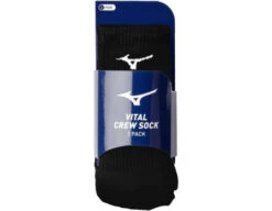 Mizuno 3-Pack Vital Crew Socks -Umpattire MZ CREW3PK Mizuno Vital Crew Sock 3 Pack package