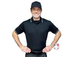 Mizuno Performance Short Sleeve Traditional Umpire Shirt - Black