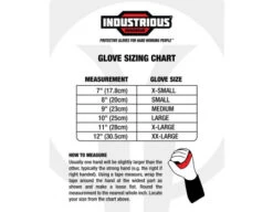 Industrious Handwear Sports Officials Black Gloves - Year Round Style -Umpattire ORF Industrious Handwear Sports Officials Gloves Year Round Style sizing chart 3