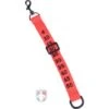 Orange Nylon Chain Clip With Plastic Yard Marker Slide 2 Orange Nylon Chain Clip With Plastic Yard Marker Slide -Umpattire Orange