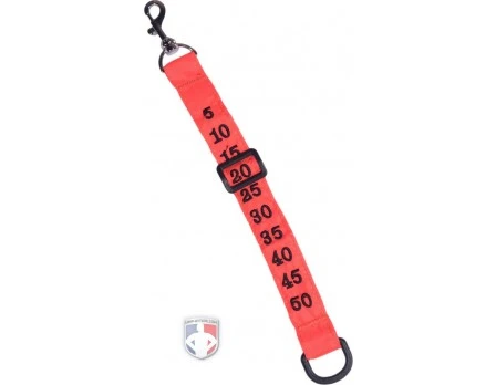 Orange Nylon Chain Clip With Plastic Yard Marker Slide 3 Orange Nylon Chain Clip With Plastic Yard Marker Slide