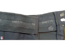 Smitty Performance Poly Spandex Charcoal Grey Flat Front Umpire Plate Pants With Expander Waistband -Umpattire Poly Spandex Expander Waist Inside 4