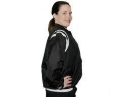 Smitty Collegiate Style Basketball Referee Jacket - Black With White Trim -Umpattire S227 BK Right Side
