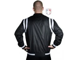 Smitty Collegiate Style Basketball Referee Jacket - Black With White Trim -Umpattire S227B Back