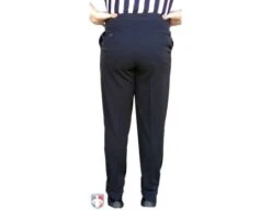 Smitty Performance 4-Way Stretch Tapered Fit Flat Front Referee Pants With Slash Pockets -Umpattire S297 NBA Worn Back