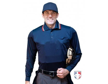 Smitty Long Sleeve Body Flex Umpire Shirt - Navy 4 Smitty Long Sleeve Body Flex Umpire Shirt - Navy - Image 2