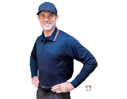 Smitty Long Sleeve Body Flex Umpire Shirt - Navy 3 Smitty Long Sleeve Body Flex Umpire Shirt - Navy
