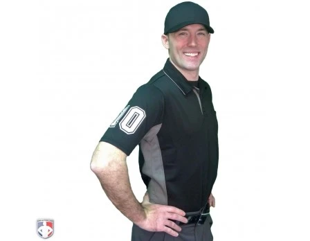 Smitty V2 Major League Replica Umpire Shirt - Black With Charcoal Grey 9 Smitty V2 Major League Replica Umpire Shirt - Black With Charcoal Grey - Image 7