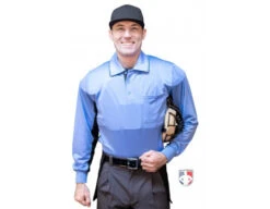 Smitty V2 Major League Replica Long Sleeve Umpire Shirt - Sky Blue With Black 8 Smitty V2 Major League Replica Long Sleeve Umpire Shirt - Sky Blue With Black -Umpattire S315 SB Smitty V2 Major League Replica Long Sleeve Umpire Shirt Sky Blue with Black front cp 1