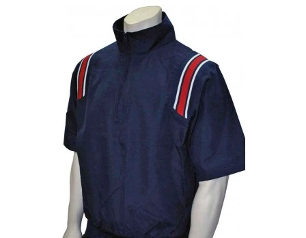 Smitty Traditional Half-Zip Short Sleeve Umpire Jacket - Navy And Red 6 Smitty Traditional Half-Zip Short Sleeve Umpire Jacket - Navy And Red - Image 4