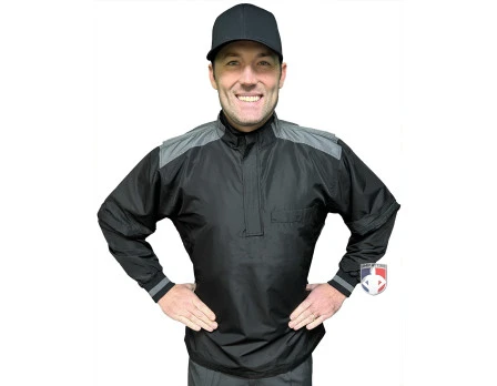 Smitty Major League Replica Convertible Umpire Jacket - Black With Charcoal Grey 3 Smitty Major League Replica Convertible Umpire Jacket - Black With Charcoal Grey