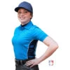 Smitty NCAA Softball Short Sleeve Body Flex Women's Umpire Shirt - Bright Blue -Umpattire S346 BB Smitty NCAA Softball Short Sleeve Body Flex Womens Umpire Shirt Bright Blue side